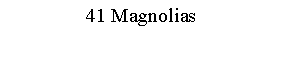 Text Box: 41 Magnolias