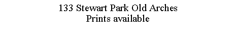 Text Box: 133 Stewart Park Old ArchesPrints available